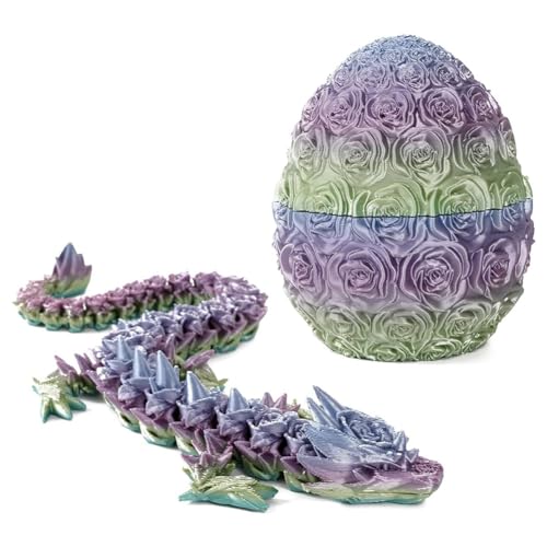 Burulria Muttertagsgeschenk - 3D-Gedrucktes Rosendrachenei, Rosendrachenei Als Geschenk für Mama, Bewegliches Drachenkristalldrachenei, Langlebig Burulria Muttertagsgeschenk - 3D-Gedrucktes Rosendrachenei, Rosendrachenei Als Geschenk für Mama, Bewegliches Drachenkristalldrachenei, Langlebig von Burulria