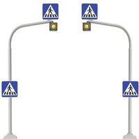 Busch - Fußgänger-Blinklicht H0 von Busch Modellspielwaren