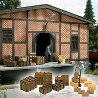 BUSCH 10260 SPUR 0 Holzkisten, Pakete & Sackkarre von Busch