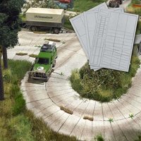 BUSCH 1106 H0 Betonplatten-Straße von Busch