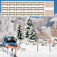 BUSCH 1120 H0 Schneefangzäune und Schneestangen von Busch