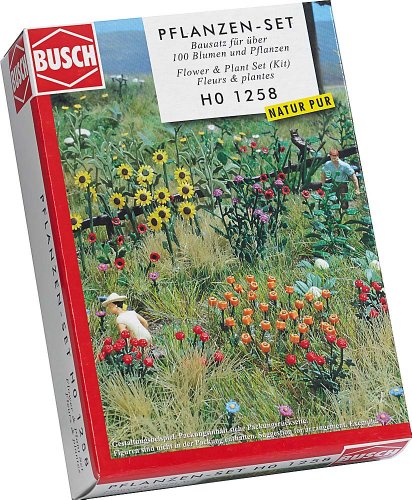 BUSCH 1258 - Natur Pur, Blumen und Pflanzen-Set von Busch
