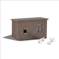 BUSCH 1844 H0 Hühnerstall mit Hühnern BUSCH 1844 H0 Hühnerstall mit Hühnern von Busch