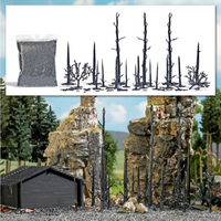 BUSCH 1854 H0 Abgebrannter Wald von Busch