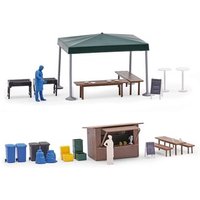 BUSCH 1860 H0 Außengastronomie von Busch