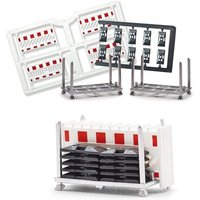 BUSCH 1866 H0 Transportgestelle mit Schrankenzäunen von Busch