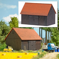 BUSCH 1900 H0 Scheune mit Ziegeldach von Busch