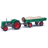 BUSCH 210110112 Mehlhose H0 Traktor Famulus mit Anhänger Grün BUSCH 210110112 Mehlhose H0 Traktor Famulus mit Anhänger Grün von Busch