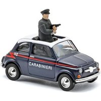 BUSCH 48738 1:87 Fiat 500, Carabinieri mit 2 Polizisten von Busch