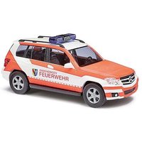 BUSCH 49765 H0 Kommandowagen des Stadtbrandmeisters der freiwilligen Feuerwehr Emmendingen/Baden-Württem-berg (18 km nördlich von Freiburg/Breisgau). Die weiße GLK-Klasse 250 CDi mit leuchtroter Bedruckung hört auf den Funkrufnamen »Flo. EM 10« und ist mi von Busch