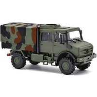 BUSCH 51087 H0 Mercedes-Benz Unimog U5023 Doppelkabine, Militär von Busch