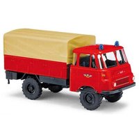 BUSCH 51656 1:87 Robur LO 1801 A Freiwillige Feuerwehr FFW, 1968 von Busch