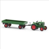 BUSCH 54102 H0 Deutz F1M 414 mit landwirtschaftlichem Anhänger von Busch