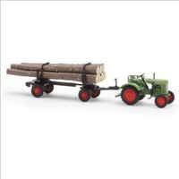 BUSCH 54152 H0 Fendt F 15 Dieselross mit Holzanhänger von Busch