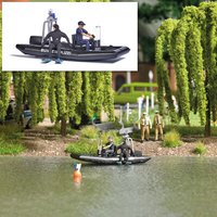 BUSCH 5485 H0 See mit fahrendem Polizeiboot BUSCH 5485 H0 See mit fahrendem Polizeiboot von Busch