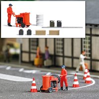 BUSCH 7806 H0 Action Set: Straßenmarkierungsmaschine von Busch