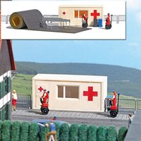 BUSCH 7869 H0 Action-Set: Sanitätsstation mit Segways von Busch