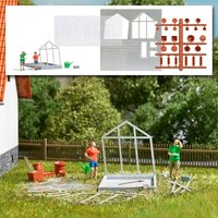 BUSCH 7916 H0 Action-Set: Gewächshausaufbau von Busch