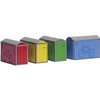 Busch 1988 H0 4 Fahrradboxen Bausatz Busch 1988 H0 4 Fahrradboxen Bausatz von Busch