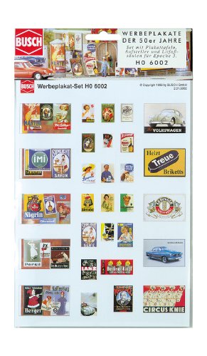 Busch 6002 H0 Werbeplakate Epoche Iii, warme Farben Busch 6002 H0 Werbeplakate Epoche Iii, warme Farben von Busch