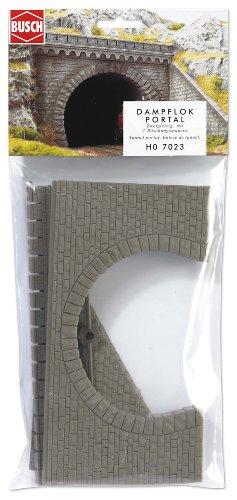 Busch 7023 - Tunnelportal 2-gleisig HO, Grau, 110 x 200 mm Busch 7023 - Tunnelportal 2-gleisig HO, Grau, 110 x 200 mm von Busch