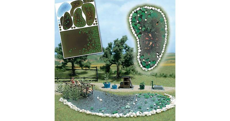 Busch Modelleisenbahn Gartenteich Set - Spur H0 von Busch