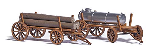 Busch Holzkarren H0 - Umweltzug, Maßstabsgetreuer Modellbau, Ab 14 Jahren, Unisex, Erwachsene von Busch-Jaeger