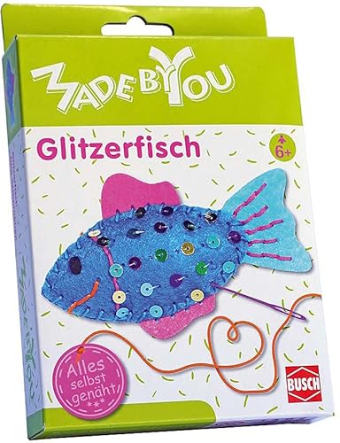 Made by You 13025 Glitzerfisch, Blau von Made by You