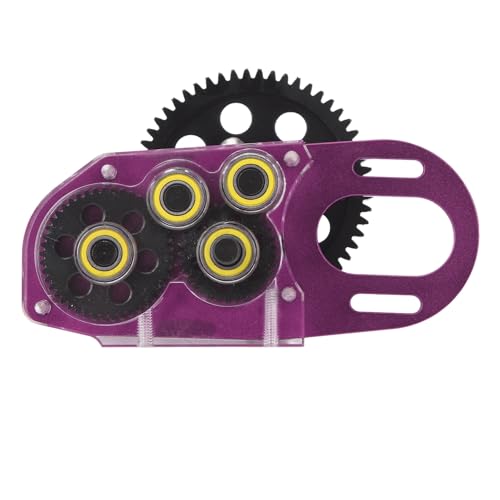 BusoTh RC-Car-Getriebe, Stahlgetriebe, Dual-Speed-Getriebe, 2, Niedriges Getriebe, Leicht und Stabil, RC-Car-Zubehör RC (Purple) von BusoTh