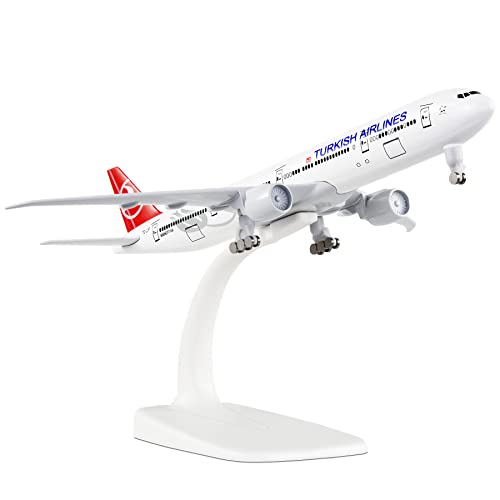 Busyflies 1:300 Maßstab Türkische Boeing 777 Druckguss-Modellflugzeug-Kits für Sammlung und Geschenk von Busyflies