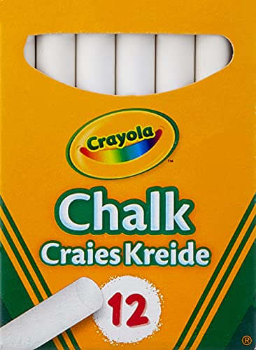 CRAYOLA - Staubfreie weiße Kreide, 12er-Pack, 0280 von CRAYOLA