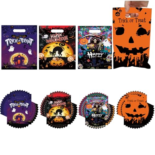 Butyeak Halloween Geschenktüten, Halloween Tragetasche, 40 Stück Süßigkeit Taschen, Tüten, Partytüten, Süßes Oder Saures Tüten, Trick or Treat Taschen Butyeak Halloween Geschenktüten, Halloween Tragetasche, 40 Stück Süßigkeit Taschen, Tüten, Partytüten, Süßes Oder Saures Tüten, Trick or Treat Taschen von Butyeak