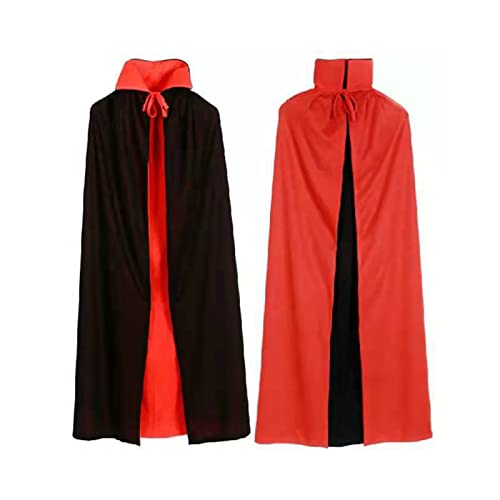 Butyeak Halloween Vampir Kostüm, Halloween-Umhang, Piraten Kostüm Umhang, Schwarz Rot Doppelseitiger Umhang Hexe Cosplay Zubehör Erwachsene Kinder Kostüm für Maskerade, Halloween, Familienfeier Butyeak Halloween Vampir Kostüm, Halloween-Umhang, Piraten Kostüm Umhang, Schwarz Rot Doppelseitiger Umhang Hexe Cosplay Zubehör Erwachsene Kinder Kostüm für Maskerade, Halloween, Familienfeier von Butyeak