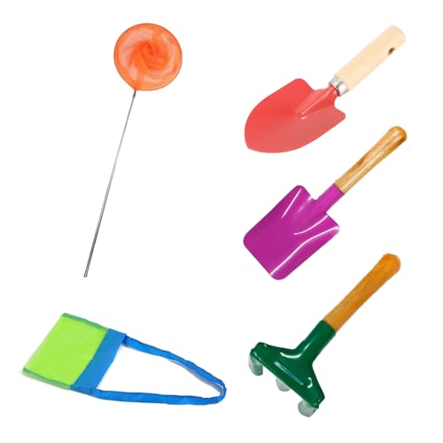 Butyeak Sandspielzeug Set für Kinder, Sandschaufel Kids, Sandkastenspielzeug, Outdoor-Sandspiele für Jungen und Mädchen, Baby-Strandspielzeug, Komplettset mit Schaufeln, Fischernetze, Zufällige Farbe von Butyeak