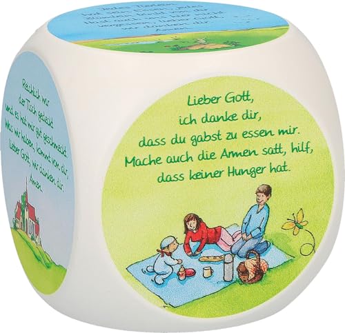 Butzon & Bercker Gebetswürfel mit Tischgebeten – 6 beliebte Kindergebete für gemeinsame Mahlzeiten, liebevoll gestalteter Holzwürfel, weiß lackiert. Ideal als christliches Geschenk Butzon & Bercker Gebetswürfel mit Tischgebeten – 6 beliebte Kindergebete für gemeinsame Mahlzeiten, liebevoll gestalteter Holzwürfel, weiß lackiert. Ideal als christliches Geschenk von Butzon & Bercker