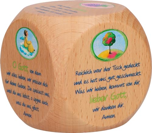 Butzon & Bercker Gebetswürfel Tischgebete aus Buchenholz mit 6 farbig geprägten Gebeten und Illustrationen von Nina Chen, christliches Geschenk zur Erstkommunion oder für den Esstisch zu Hause Butzon & Bercker Gebetswürfel Tischgebete aus Buchenholz mit 6 farbig geprägten Gebeten und Illustrationen von Nina Chen, christliches Geschenk zur Erstkommunion oder für den Esstisch zu Hause von Butzon & Bercker
