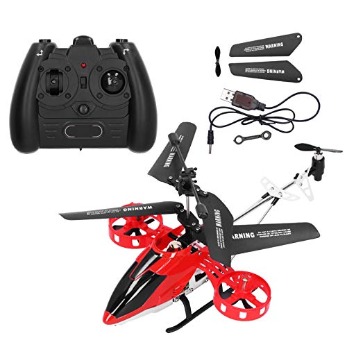 BuyWeek Ferngesteuerter Hubschrauber, 2,4 GHz 4-Kanal-RC-Hubschrauber, Ferngesteuertes Flugzeugspielzeug Für Anfänger, Erwachsene Und Kinder(Rot) von BuyWeek