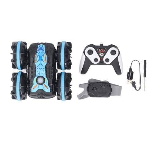 BuyWeek Ferngesteuertes Auto, 2,4 GHz, doppelseitig, 360 Grad, vier Grad, mit vier Rädern, Amphibie, Rc Cotound von BuyWeek