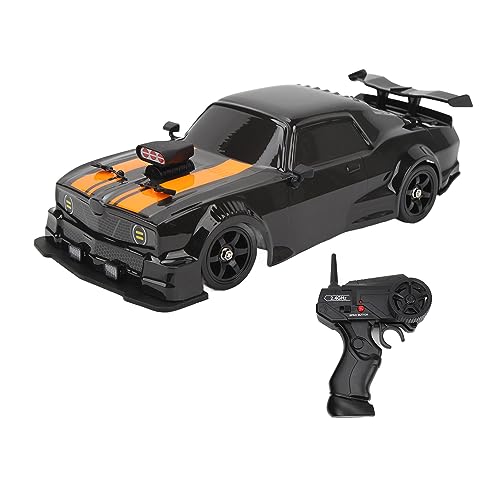 BuyWeek Ferngesteuertes Auto, RC Drift Auto 1:16 Maßstab 2,4 GHz Allradantrieb Ferngesteuert Drift Auto Hochgeschwindigkeitsautos mit LED Licht für Erwachsene Kinder Schwarz von BuyWeek