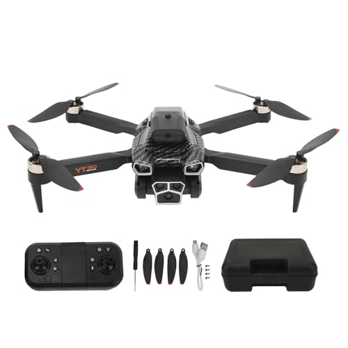 BuyWeek Mini-Drohne Mit HD-Dreifachkamera, YT150 Bürstenloser Motor, Ferngesteuerter Drohnenflyer, Optische Flusspositionierung, Hindernisvermeidung, 4-Achsen-RC-Flugzeug von BuyWeek