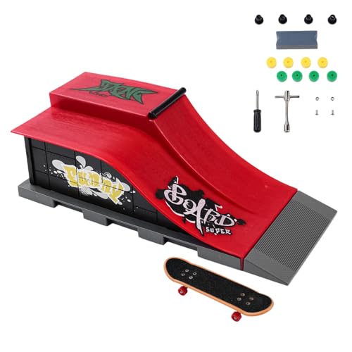 BuyWeek Mini-Fingerboard-Skatepark-Set DIY Finger Skate Boarding, ABS Training Requisiten Spielzeug für Kinder BuyWeek Mini-Fingerboard-Skatepark-Set DIY Finger Skate Boarding, ABS Training Requisiten Spielzeug für Kinder von BuyWeek
