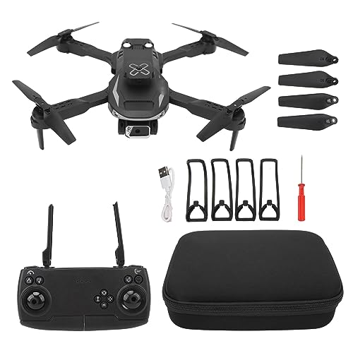 BuyWeek Mini-RC-Drohne, Mini-Fernbedienungsdrohne, Optische Flusspositionierung, 4-seitige Hindernisvermeidung, FPV-Quadcopter Mit HD-Dual-Kamera von BuyWeek