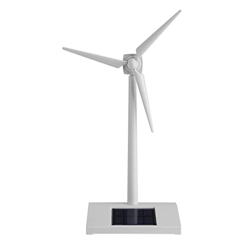 BuyWeek Mini Solarbetriebene 3D-Windmühle Modell, Desktop-Solar-Windmühlen, Kinder Bildung Lernspielzeug für Home Desktop Dekor von BuyWeek