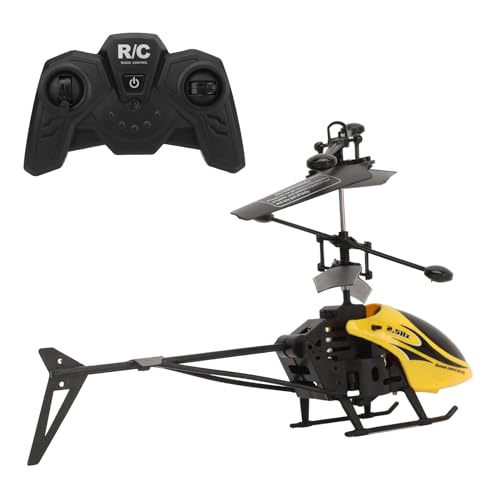 BuyWeek Miniatur-RC-Hubschrauber Elektrisches RC-Drohnenflugzeug, Kunststoff Aufladbar für Kinder (Gelb) von BuyWeek