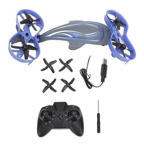 BuyWeek RC-Drohne, 3-in-1-Fernbedienung, Quadrocopter, Luft, Wasser, Boden, Flip, LED-Beleuchtung, Kreisflug, Einstellbare Geschwindigkeit, Mini-Drohne Für Jungen, Mädchen, Anfänger von BuyWeek