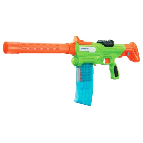 BuzzBee Air Warriors Exterminator - Dartblaster mit 2 Magazinen, abnehmbarem Laufaufsatz & Schulterstück - inkl. 20 Accu-Blast-Darts von Buzz Bee