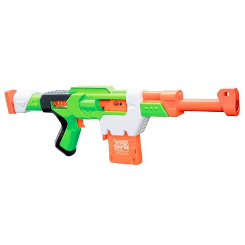 BuzzBee Air Warriors Twist Fury - Schnellschuss-Blaster mit 8-Schuss-Clip und 8 Accu-Blast-Darts von Buzz Bee