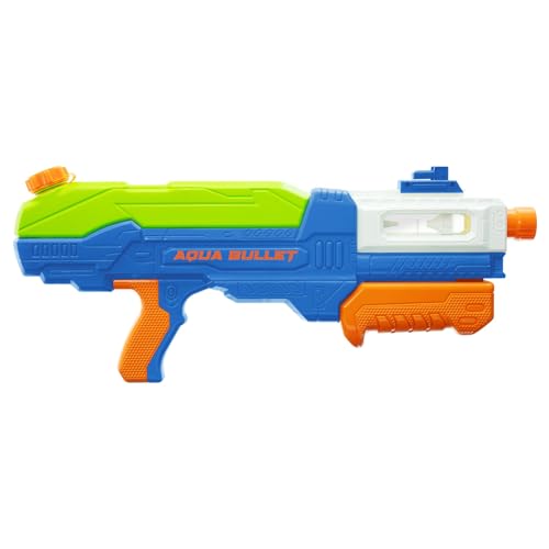 BuzzBee Water Warriors Aqua Bullet - Wasser-Blaster mit 5-Schuß-Technologie, Sichtfenster & 1,3 Liter Fassungsvermögen von Buzz Bee