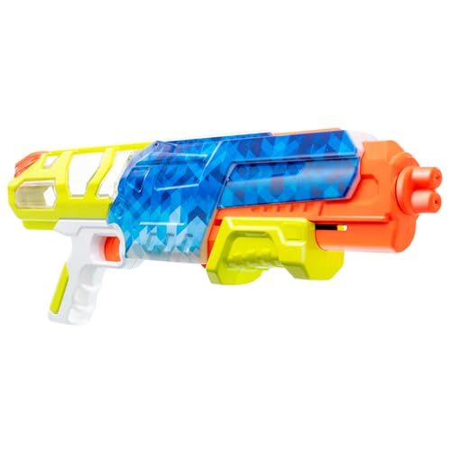 BuzzBee Water Warriors Clarity X - Wasser-Blaster mit Verstellbarer Doppeldüse & transparentem Wassertank (870 ml) von Buzz Bee