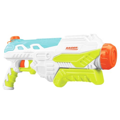 BuzzBee Water Warriors Raider - Wasser-Blaster mit Power-Pump-Funktion & transparentem Wassertank (900 ml) von Buzz Bee